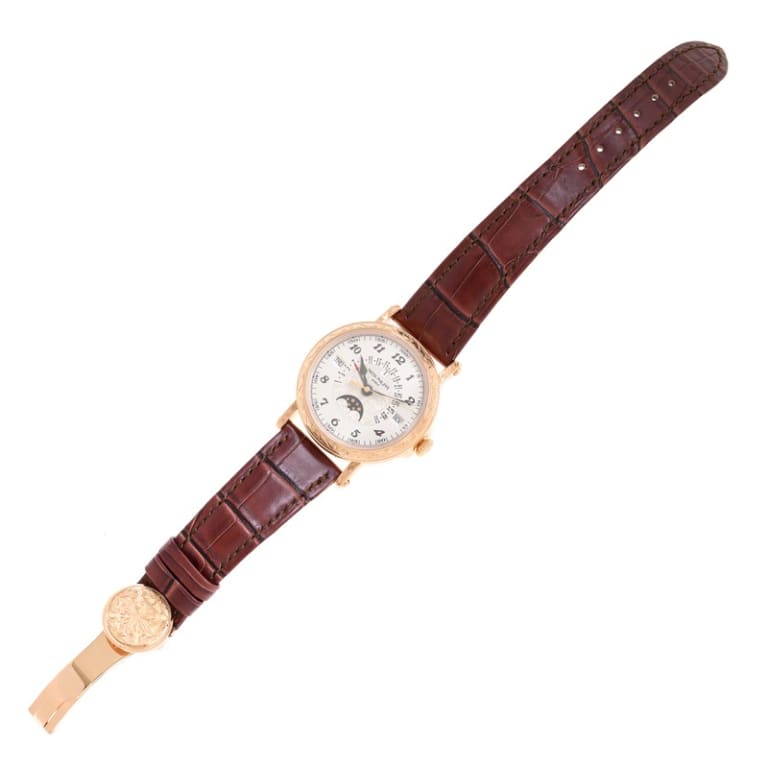 Retrograde Perpetual Calendar Rare Handcrafts Rose Gold White Dial 38mm Product Image 3
