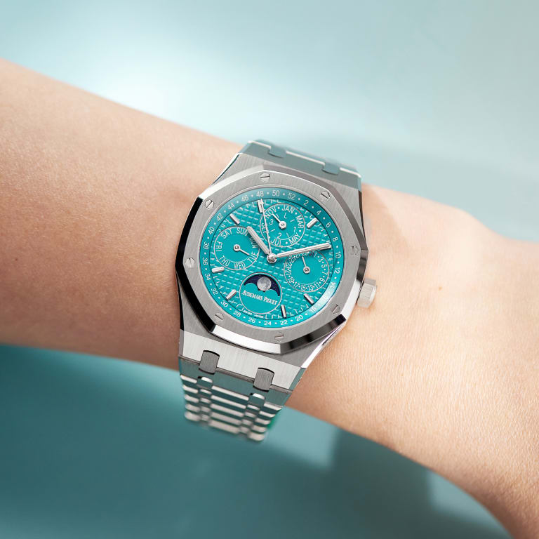 Royal Oak Perpetual Calendar Steel Turquoise Dial 41mm Product Image 7