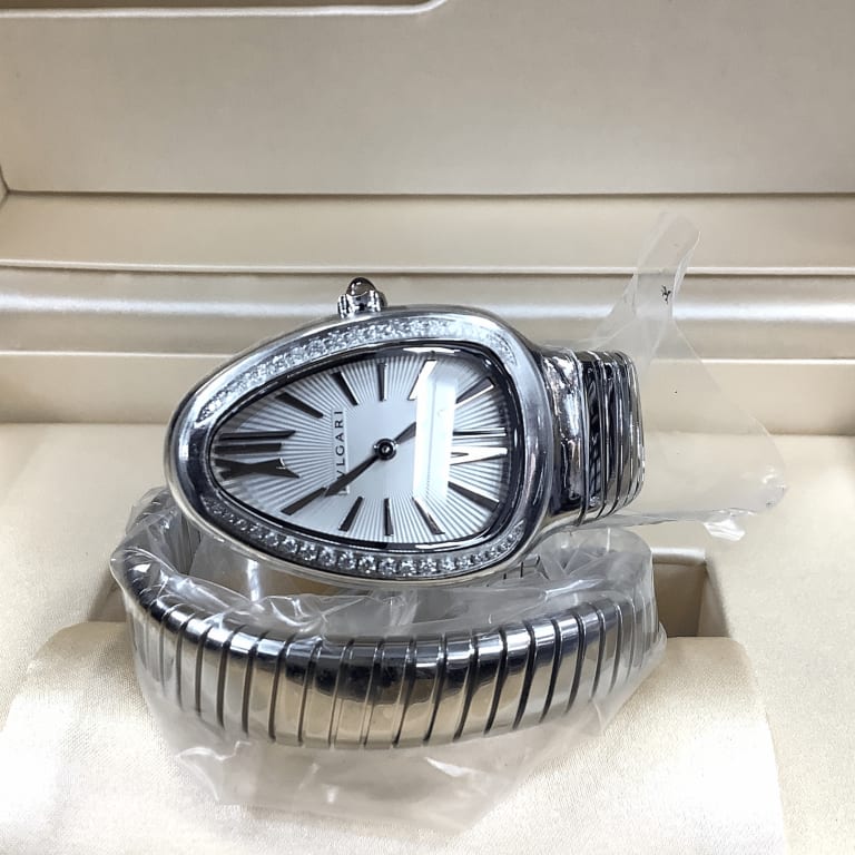 Serpenti Tubogas Steel Diamond Silver Dial 35mm Product Image 3