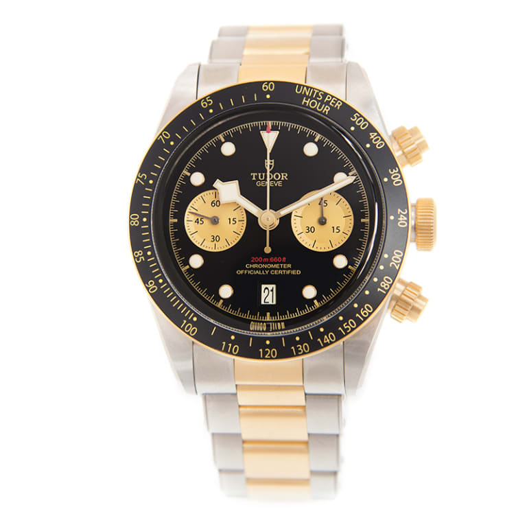 Heritage Black Bay Chronograph Yellow Gold & Steel Black Dial 41mm Product Image 1