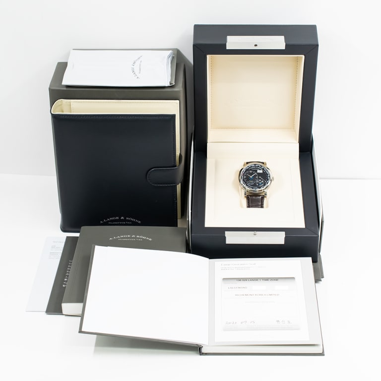 Lange 1 Time Zone White Gold Black Dial 42mm Product Image 10