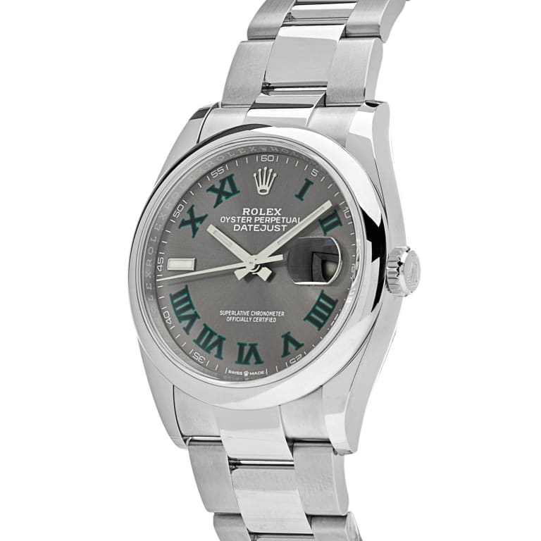 Datejust "Wimbledon" Steel Grey Dial 36mm Product Image 1