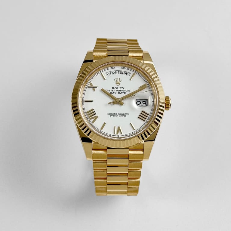 Day-Date Yellow Gold White Dial 40mm Product Image 1