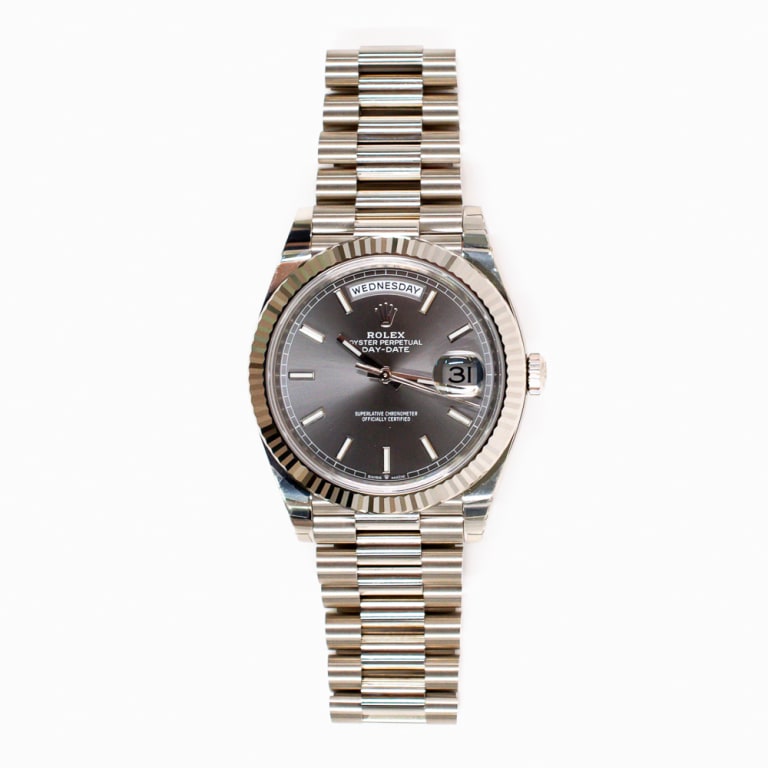 Day-Date White Gold Grey Dial 40mm Product Image 1