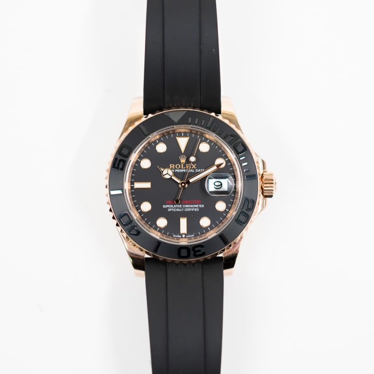 Yacht-Master Rose Gold Oysterflex Black Dial 40mm Product Image 1