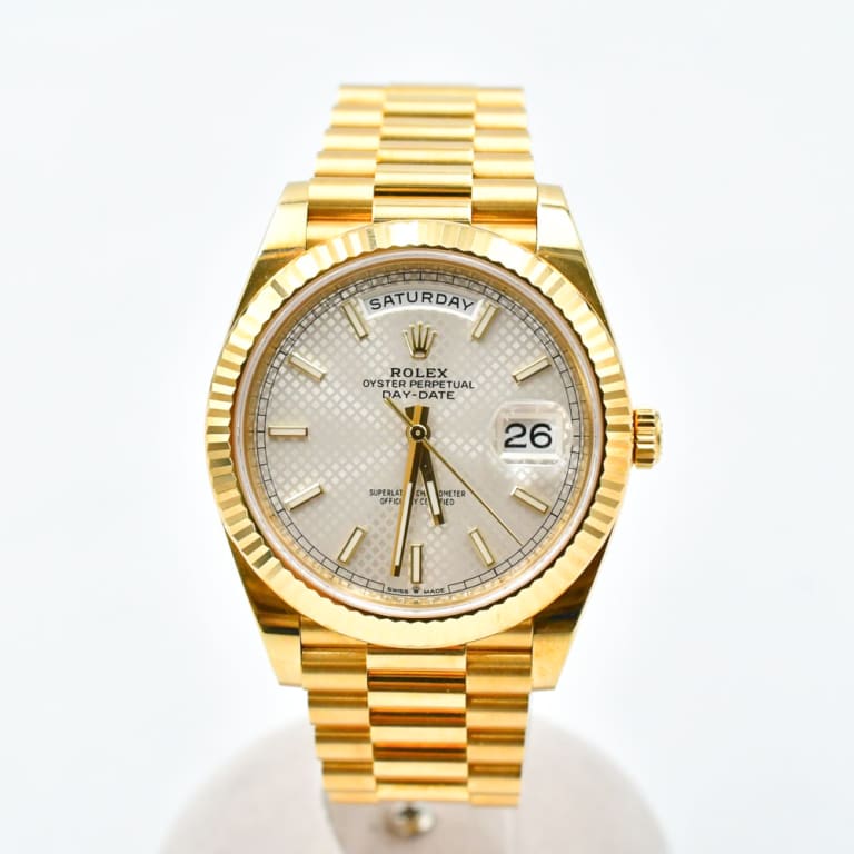 Day-Date Yellow Gold Silver Dial 40mm Product Image 1
