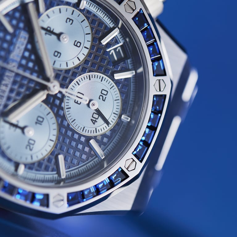 Royal Oak Chronograph White Gold Sapphire Blue Dial 41mm Product Image 8