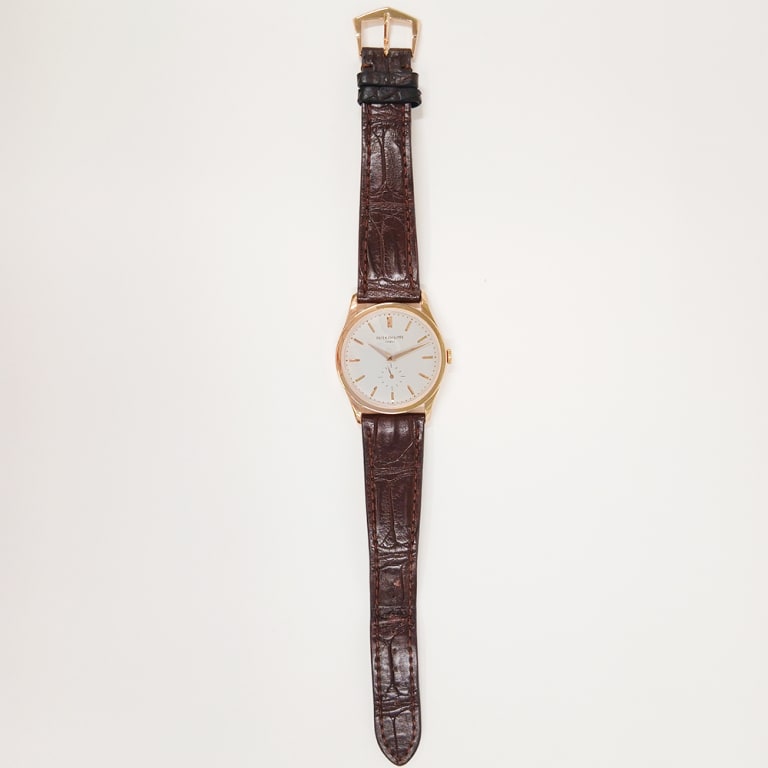 Calatrava Small Seconds Rose Gold Silver Dial 37mm Product Image 1
