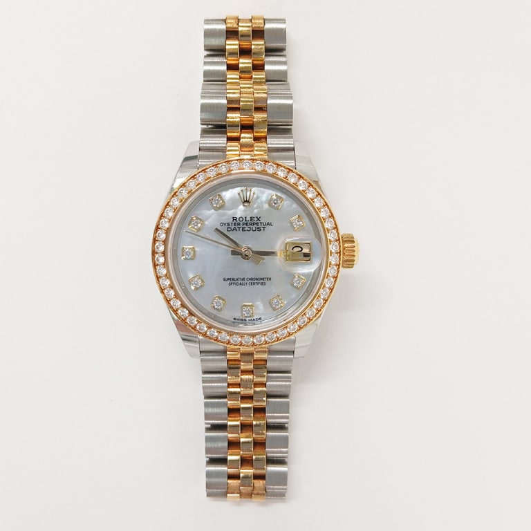 Datejust Yellow Gold & Steel Diamond Jubilee Mother of Pearl Dial 28mm Product Image 1