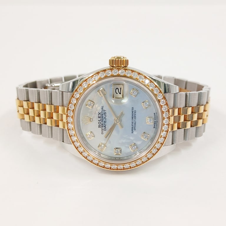 Datejust Yellow Gold & Steel Diamond Jubilee Mother of Pearl Dial 28mm Product Image 2