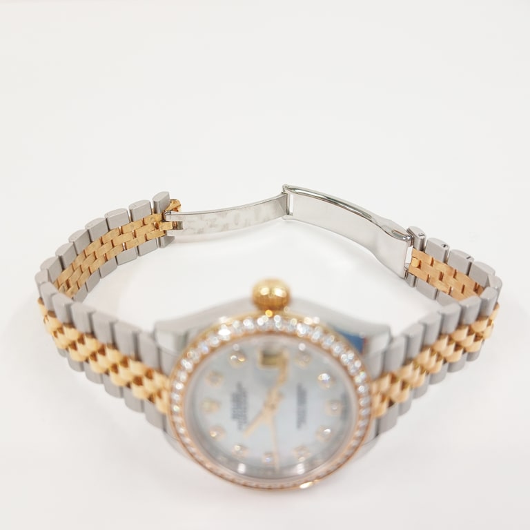 Datejust Yellow Gold & Steel Diamond Jubilee Mother of Pearl Dial 28mm Product Image 3