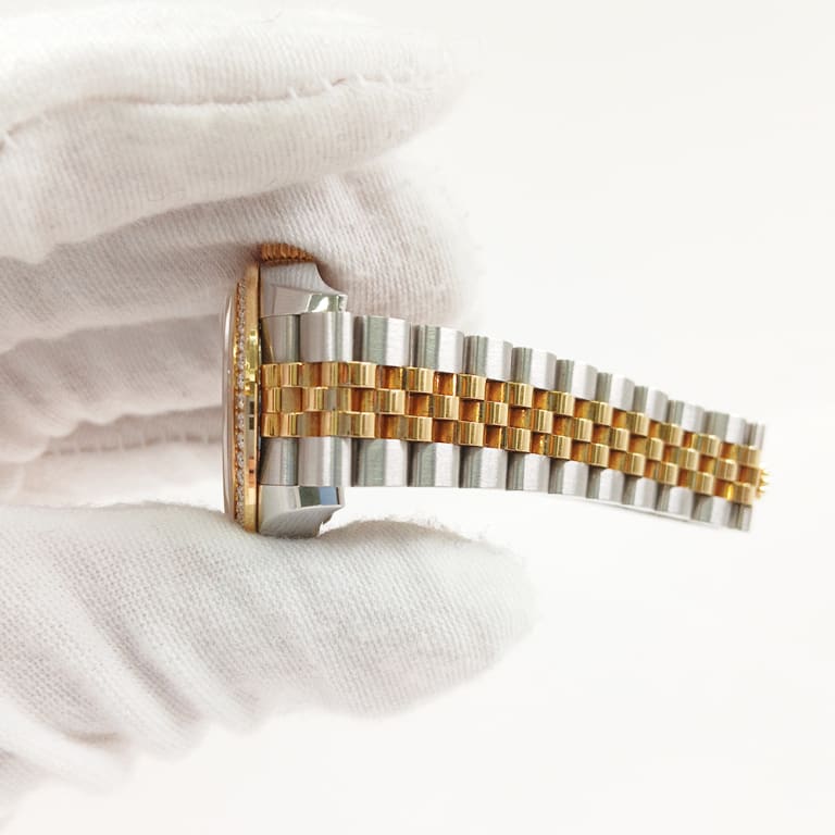 Datejust Yellow Gold & Steel Diamond Jubilee Mother of Pearl Dial 28mm Product Image 9