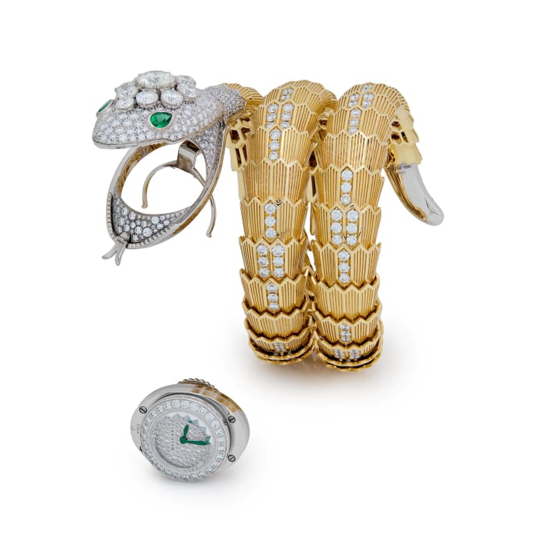 Serpenti Secret Watch Yellow Gold Diamond Pave Dial 40mm Product Image 3
