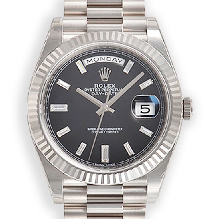 Day-Date White Gold Black Dial 40mm Product Image 3