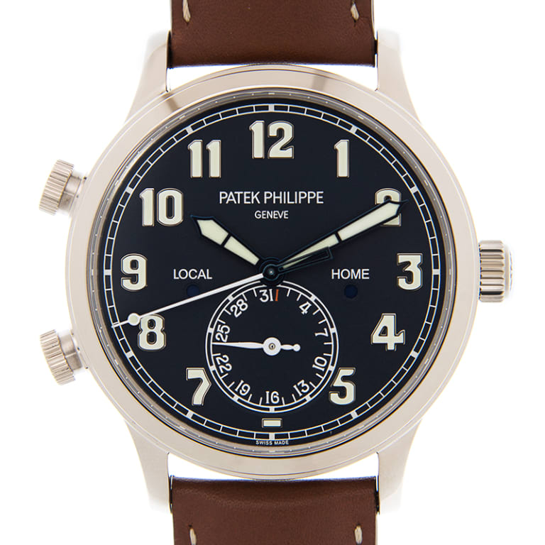 Complications Calatrava Pilot Travel Time White Gold Blue Dial 42mm Product Image 1