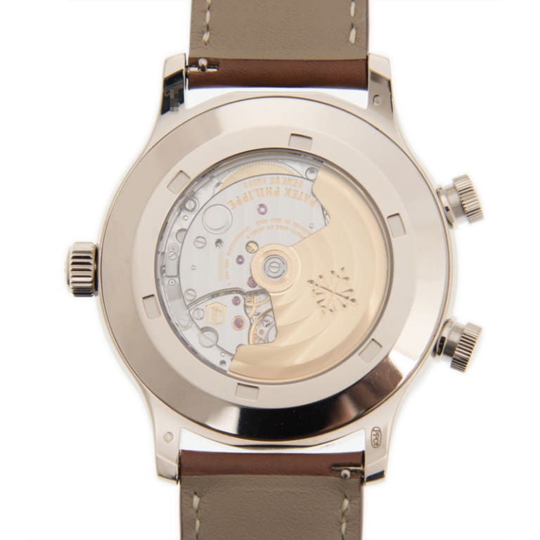 Complications Calatrava Pilot Travel Time White Gold Blue Dial 42mm Product Image 2