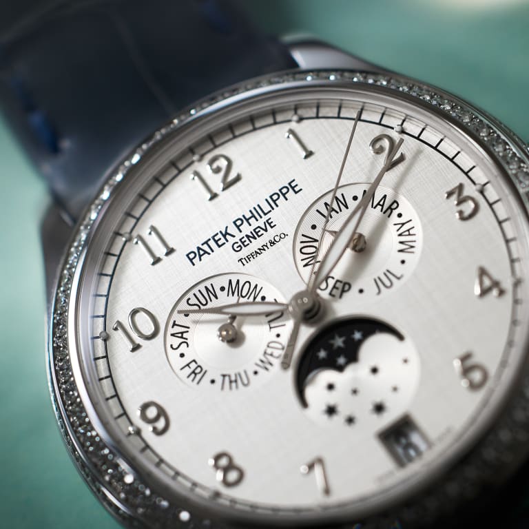Annual Calendar "Tiffany & Co." White Gold Diamond Silver Dial 38mm Product Image 14