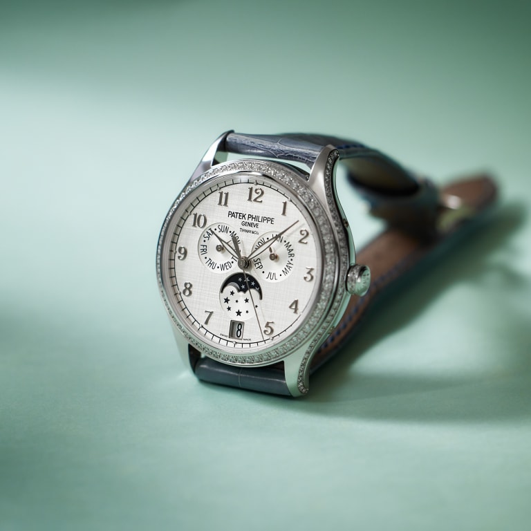 Annual Calendar "Tiffany & Co." White Gold Diamond Silver Dial 38mm Product Image 13