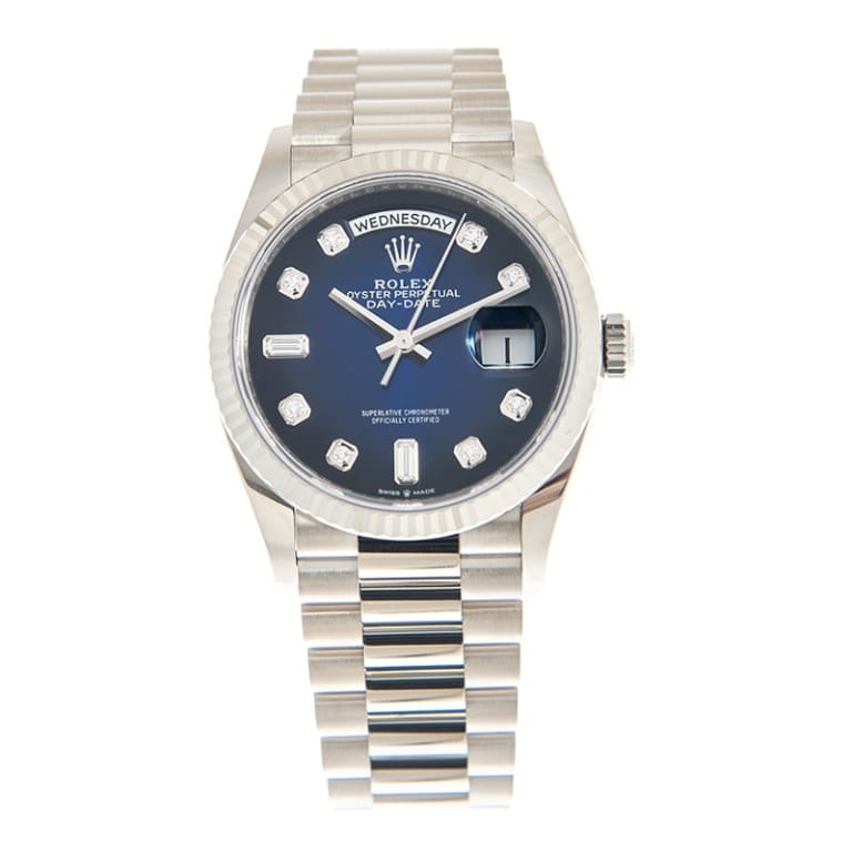 Day-Date White Gold Blue Ombré Dial 36mm Product Image 1