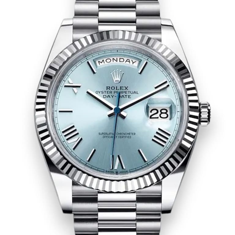 Day-Date Platinum Blue Dial 40mm Product Image 1
