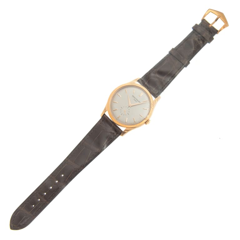 Calatrava Small Seconds Rose Gold Silver Dial 37mm Product Image 3