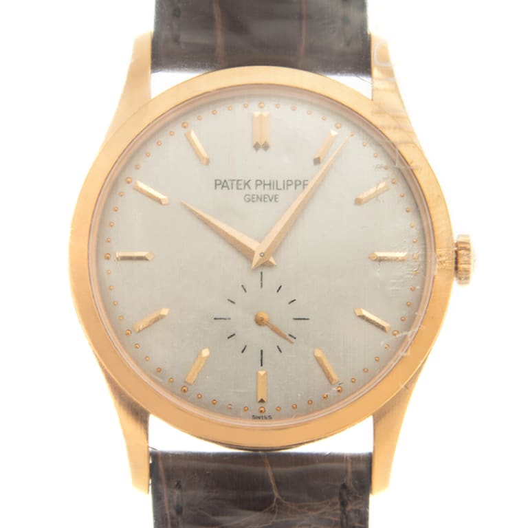 Calatrava Small Seconds Rose Gold Silver Dial 37mm Product Image 1