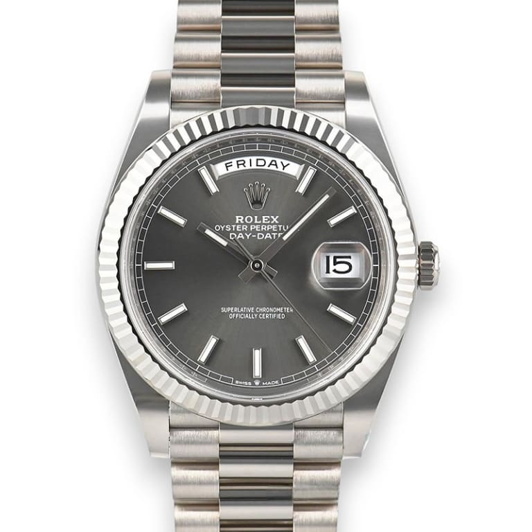 Day-Date White Gold Grey Dial 40mm Product Image 1