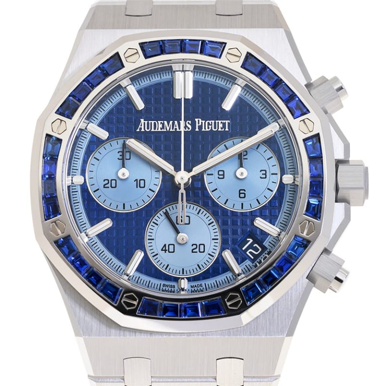 Royal Oak Chronograph White Gold Sapphire Blue Dial 41mm Product Image 3