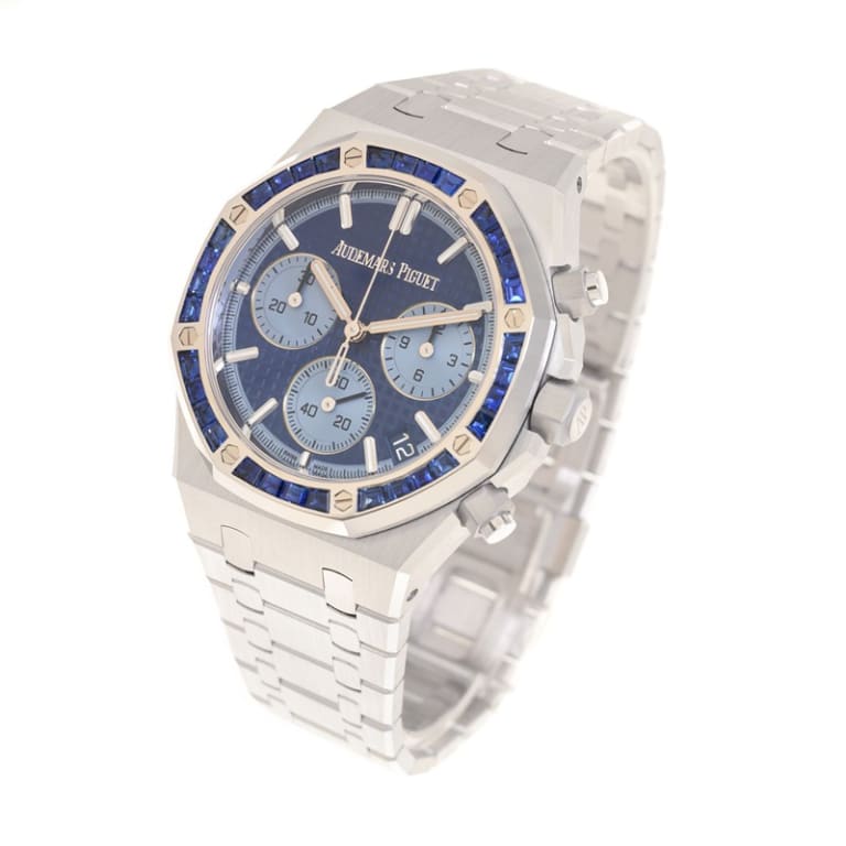 Royal Oak Chronograph White Gold Sapphire Blue Dial 41mm Product Image 2
