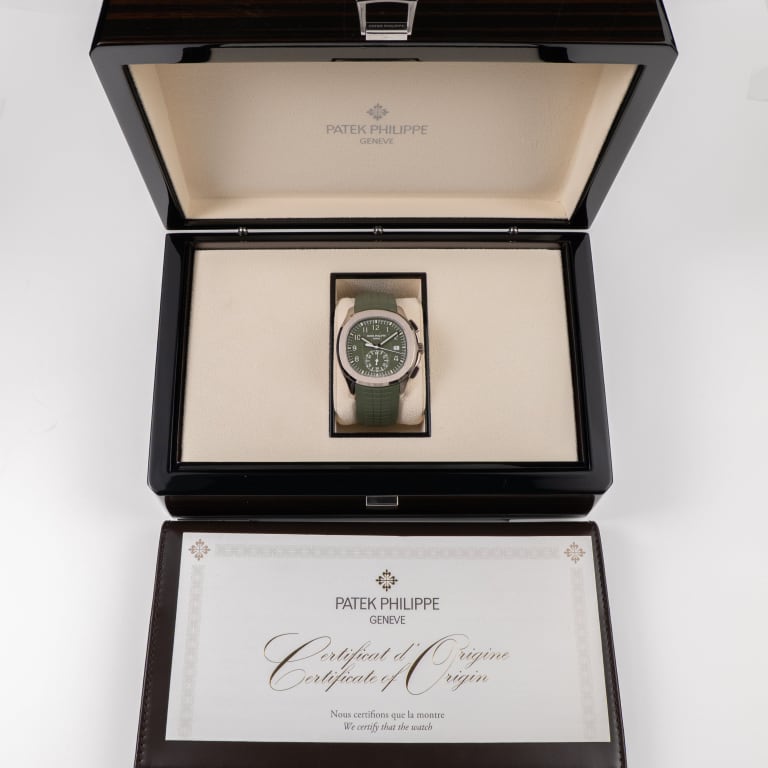 Aquanaut Chronograph White Gold Green Dial 42mm Product Image 10
