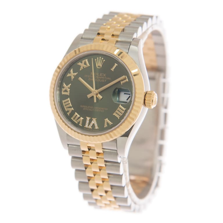 Datejust Yellow Gold & Steel Green Dial 31mm Product Image 2