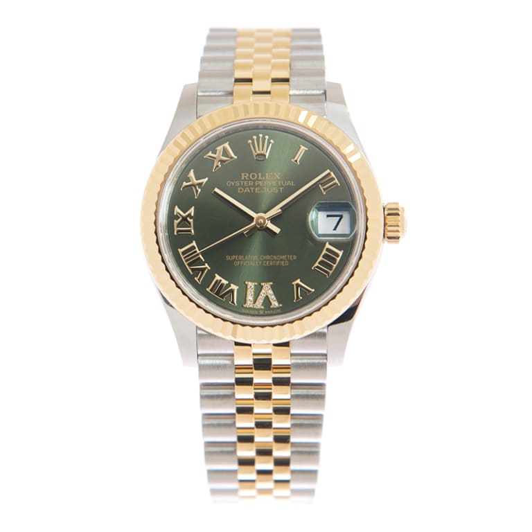 Datejust Yellow Gold & Steel Green Dial 31mm Product Image 1