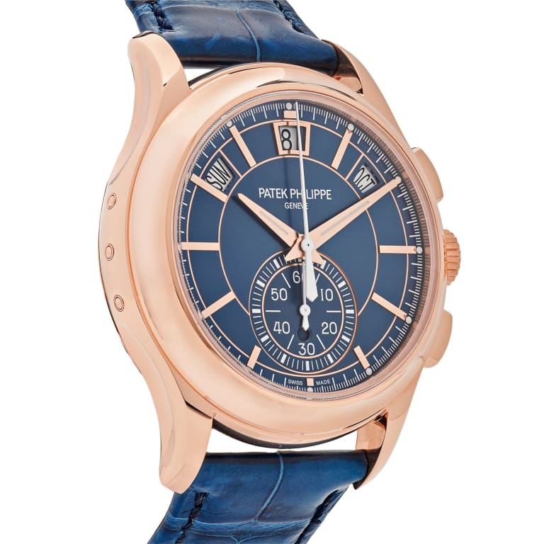Annual Calendar Chronograph Rose Gold Blue Dial 42mm Product Image 5