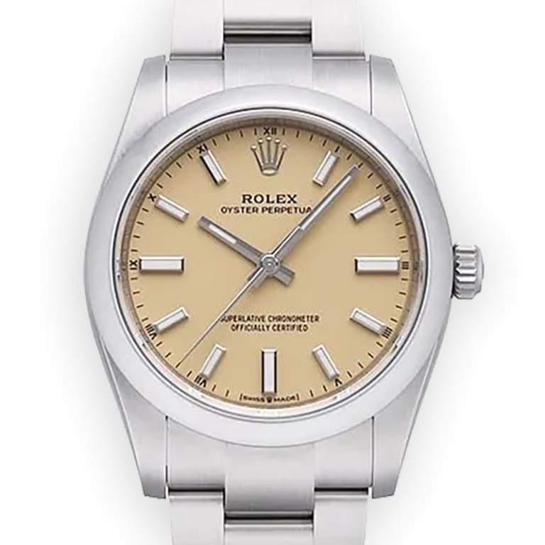 Oyster Perpetual Steel Beige Dial 34mm Product Image 1