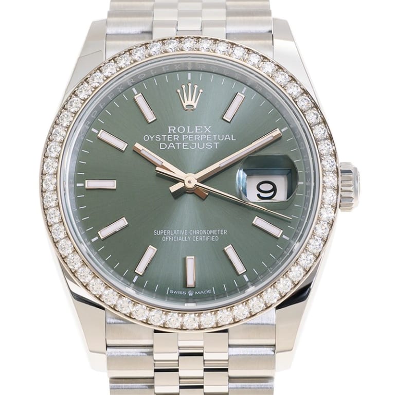 Datejust Steel Diamond Jubilee Green Dial 36mm Product Image 3
