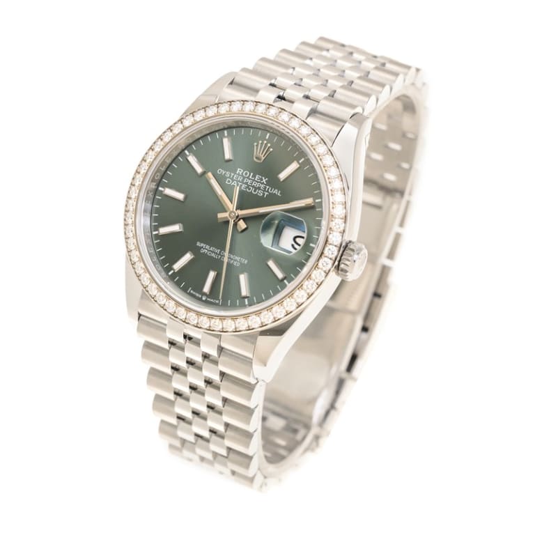 Datejust Steel Diamond Jubilee Green Dial 36mm Product Image 2