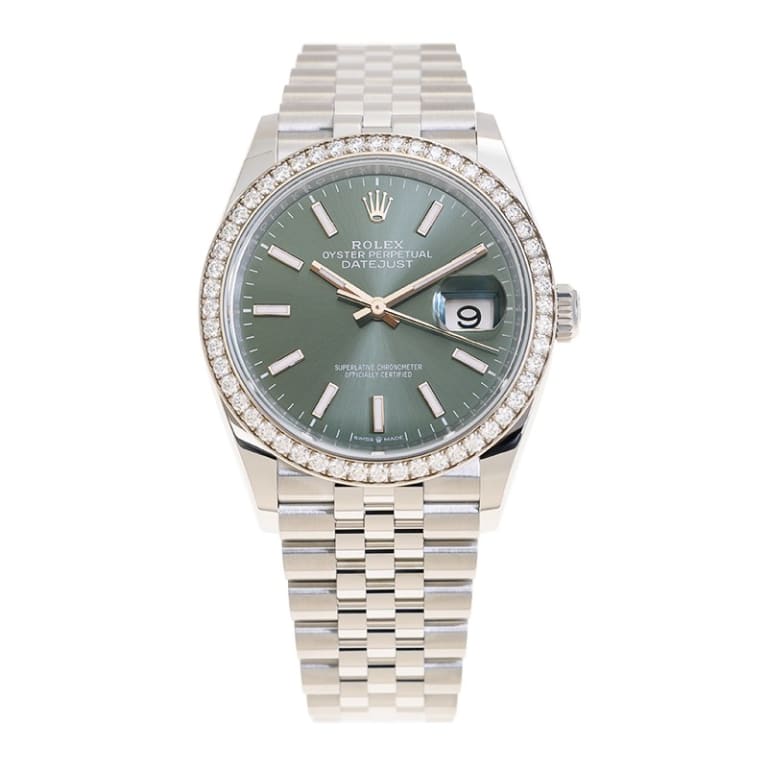 Datejust Steel Diamond Jubilee Green Dial 36mm Product Image 1