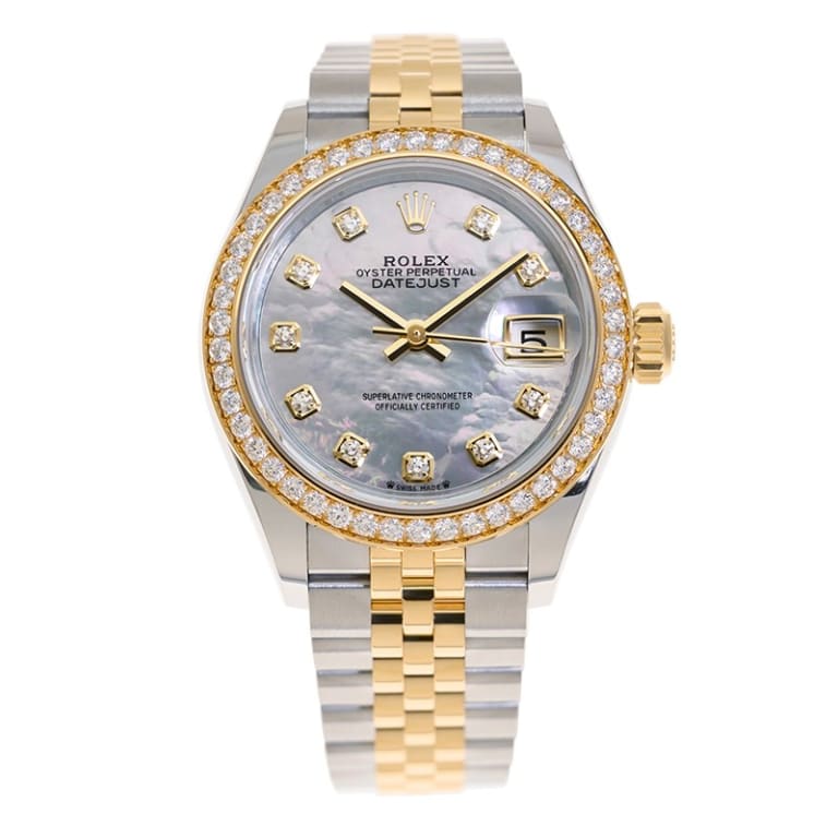 Datejust Yellow Gold & Steel Diamond Jubilee Mother of Pearl Dial 28mm Product Image 1