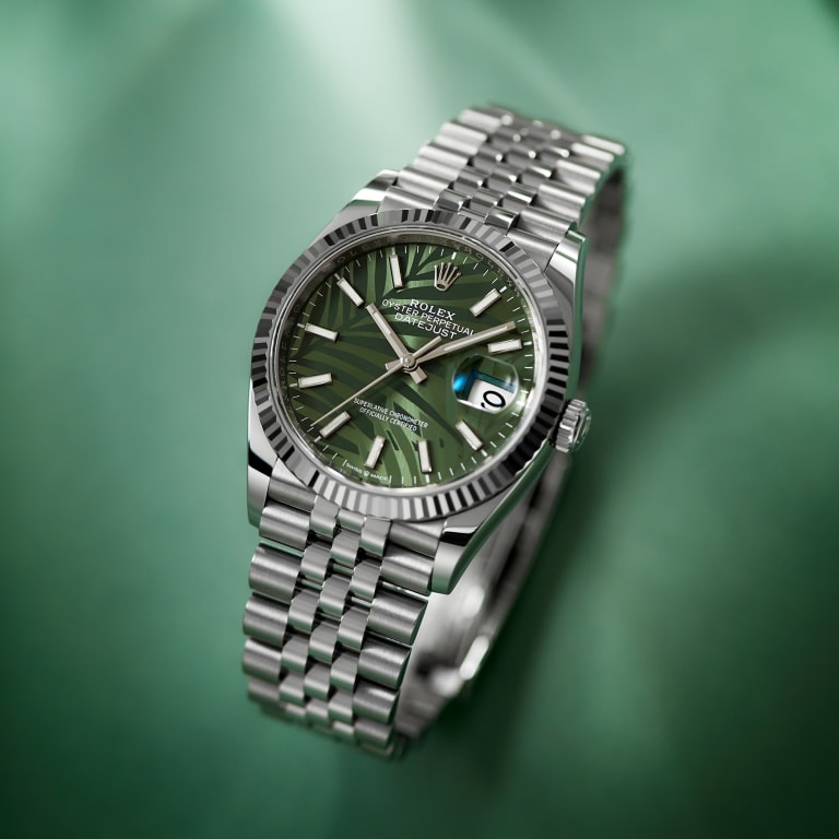 Datejust Steel Jubilee Green Palm Dial 36mm Product Image 13