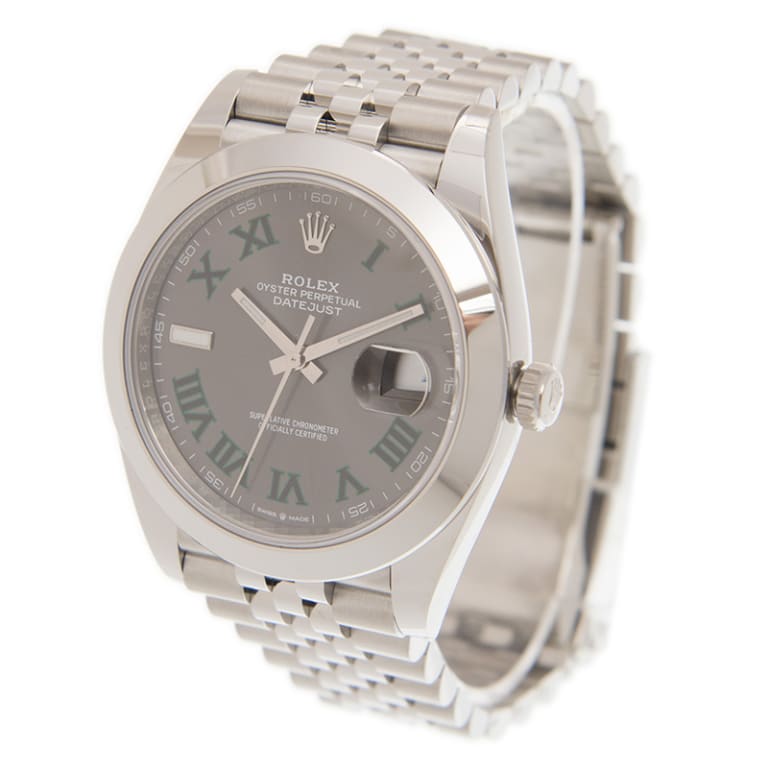 Datejust "Wimbledon" Steel Jubilee Grey Dial 41mm Product Image 2