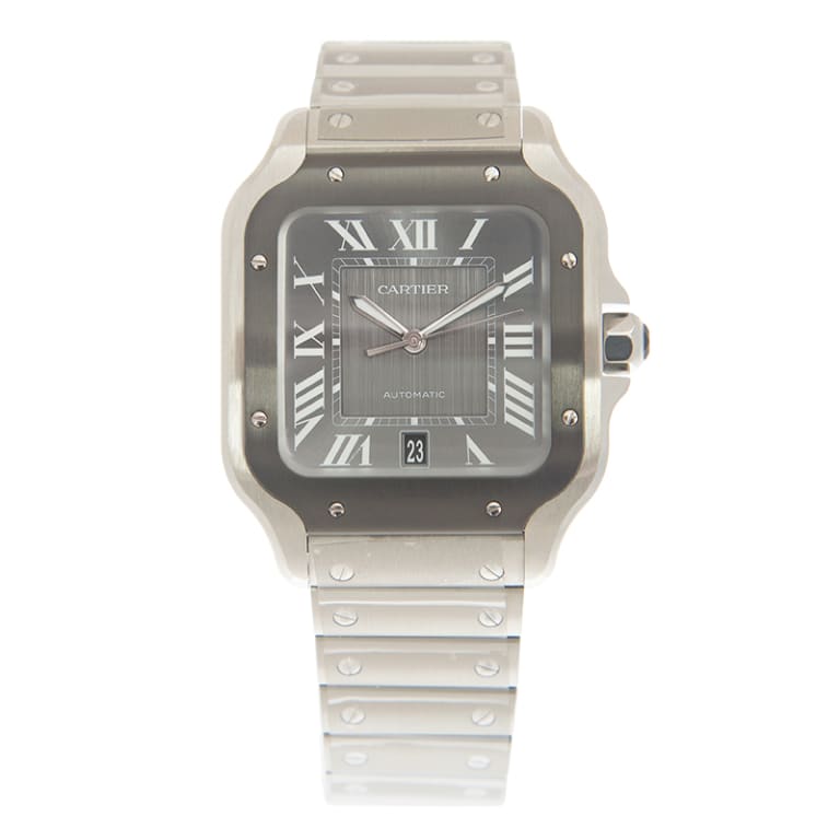 Santos De Cartier Steel Grey Dial 39mm Product Image 1