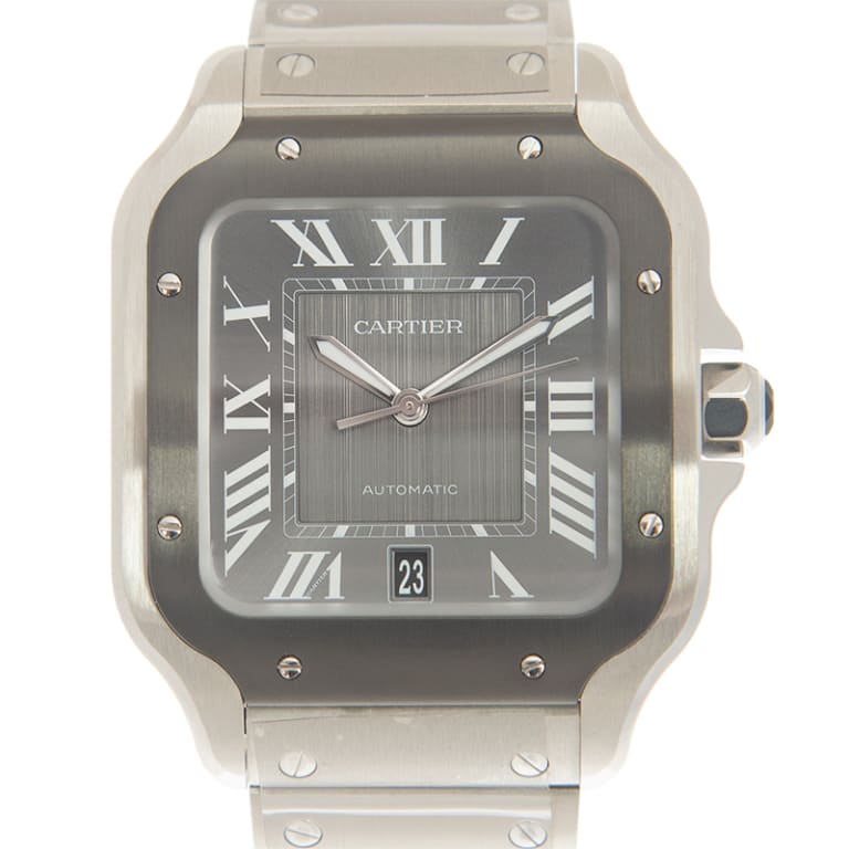 Santos De Cartier Steel Grey Dial 39mm Product Image 3
