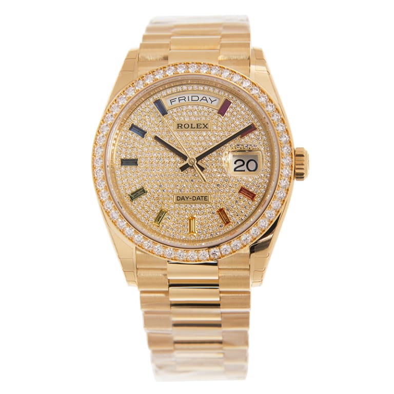 Day-Date Yellow Gold Paved Dial 36mm Product Image 1