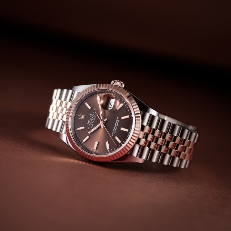 Datejust Rose Gold & Steel Jubilee Brown Dial 36mm Product Image 2