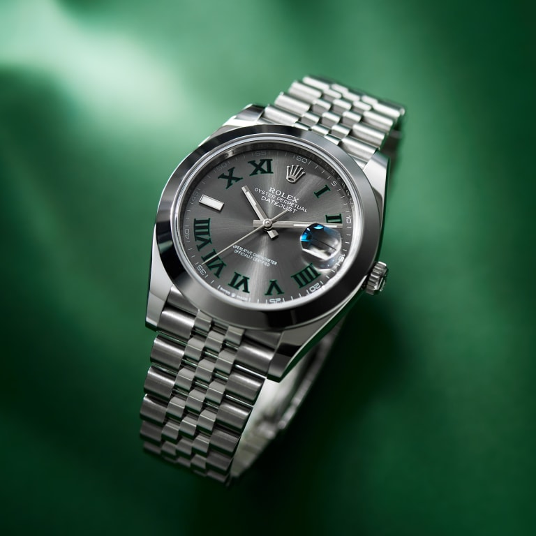 Datejust "Wimbledon" Steel Jubilee Grey Dial 41mm Product Image 1