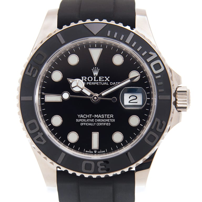 Yacht-Master White Gold Oysterflex Black Dial 42mm Product Image 3