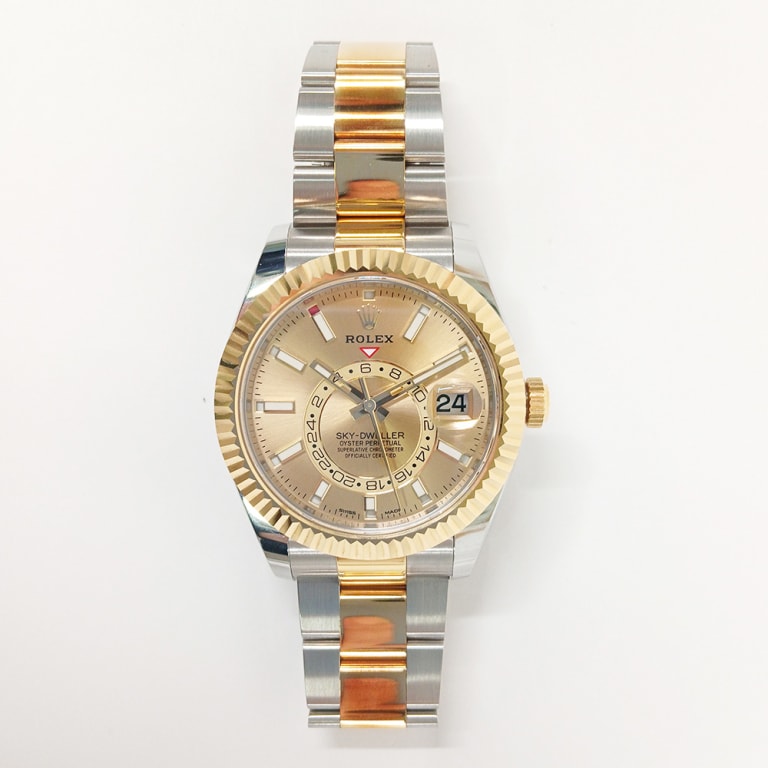 Sky-Dweller Yellow Gold & Steel Champagne Dial 42mm Product Image 1