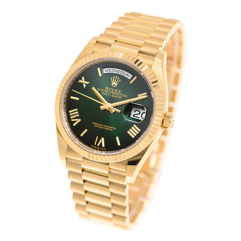 Day-Date Yellow Gold Green Ombré Dial 36mm Product Image 2