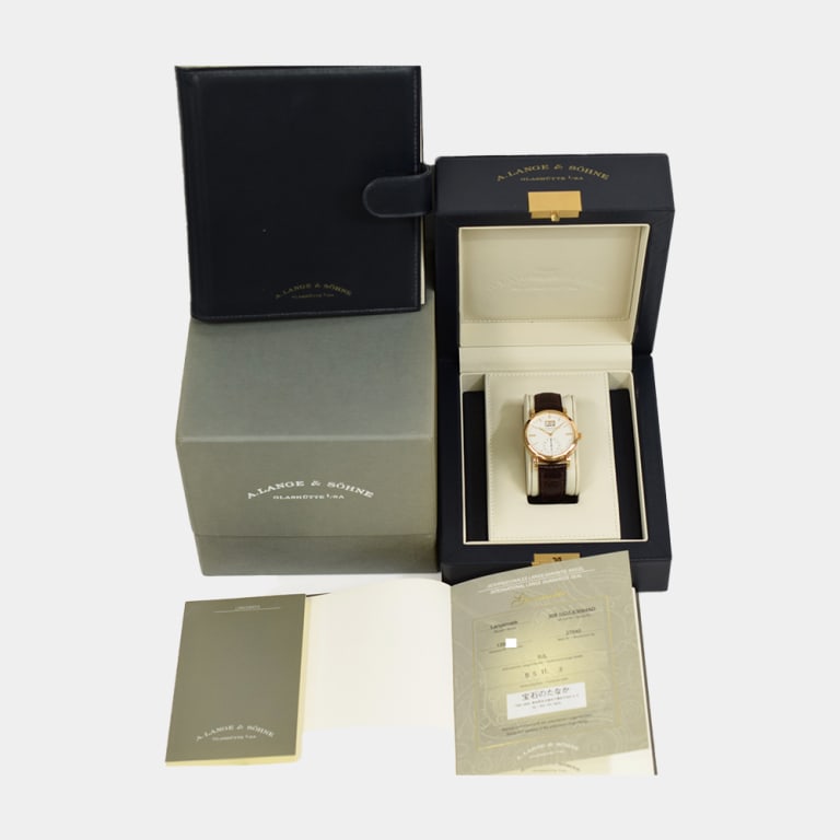 Saxonia Rose Gold Silver Dial 37mm Product Image 10
