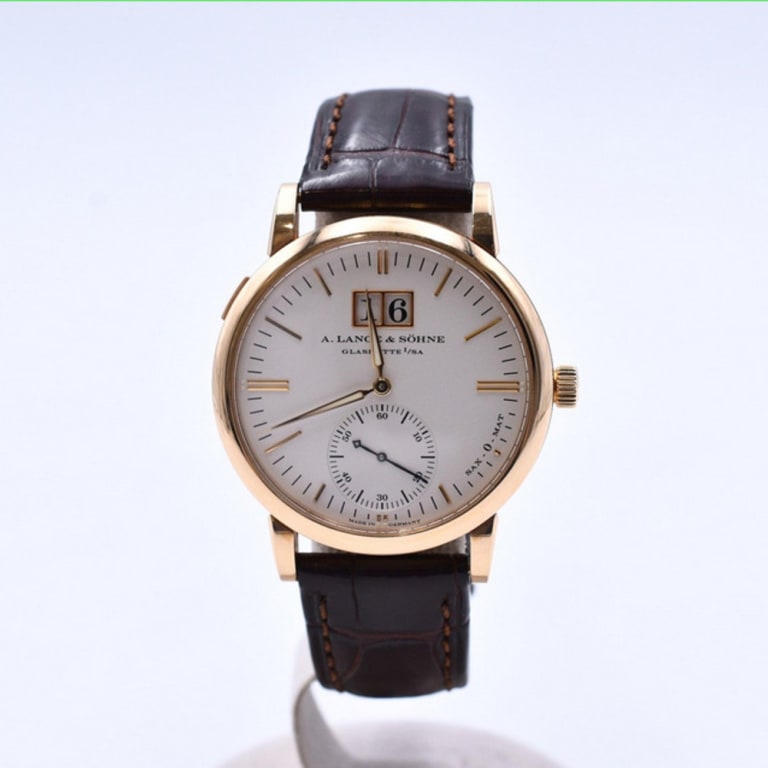 Saxonia Rose Gold Silver Dial 37mm Product Image 1